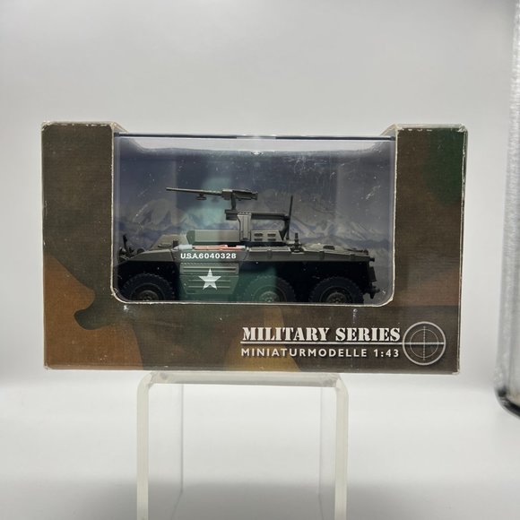 Schuco 1944 M20 Armored Utility Vehicle Car Tank WWII US Military 1:43 Scale NEW - Picture 2 of 10